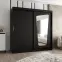 Šatní skříň Moka 200 černá,3