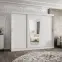 Šatní skříň Moka 250 bílá,3
