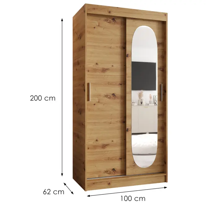 Šatní skříň Royal 100 artisan,2