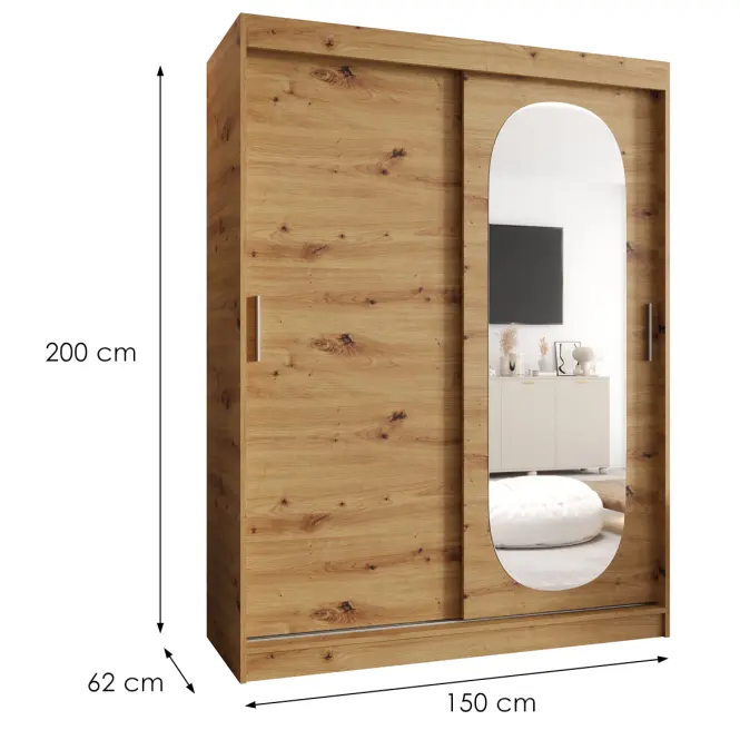 Šatní skříň Royal 150 artisan,2