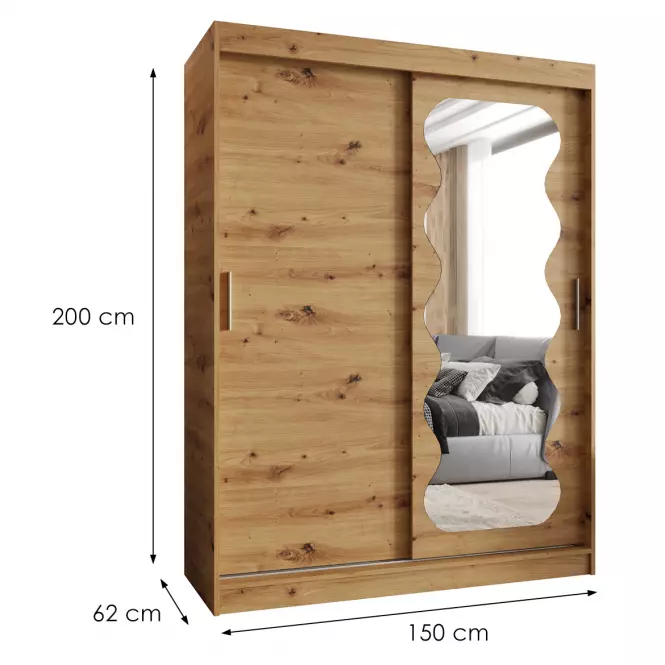Šatní skříň Spoti 150 artisan,2