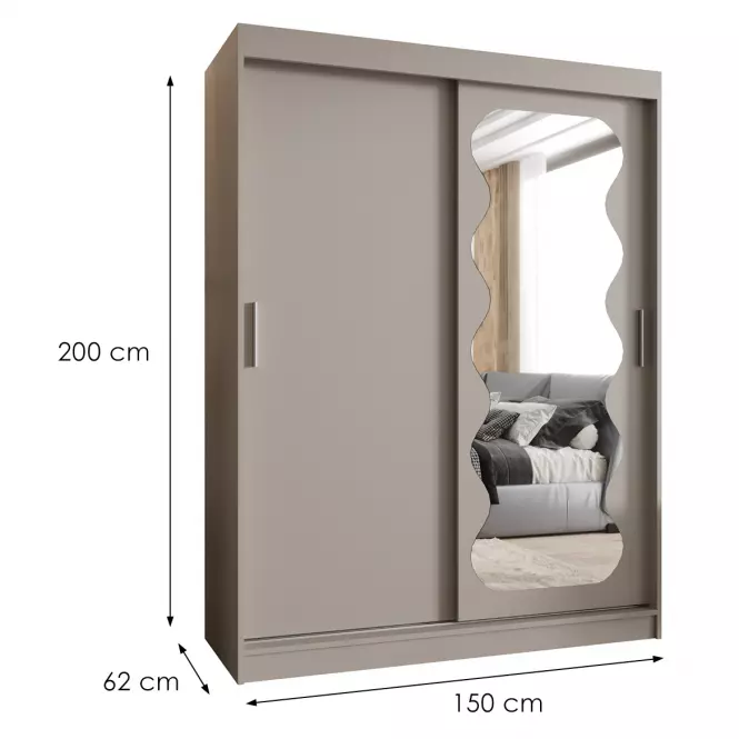 Šatní skříň Spoti 150 kašmír,2