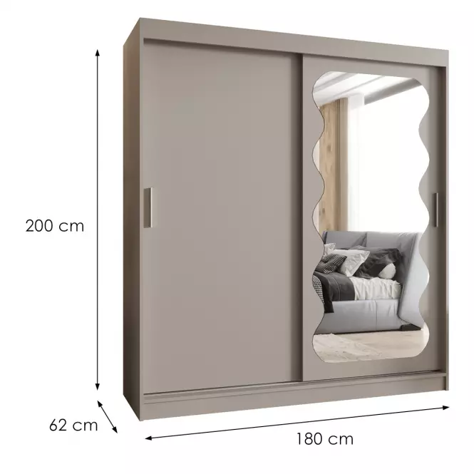 Šatní skříň Spoti 180 kašmír,2