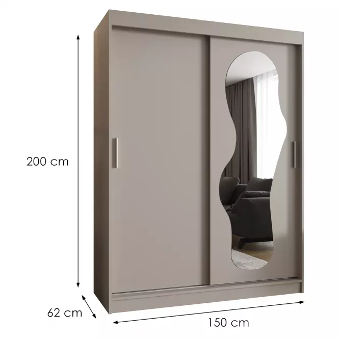 Šatní skříň Ultra 150 kašmír,2