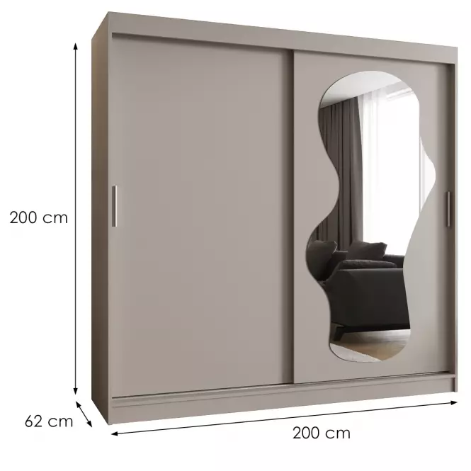 Šatní skříň Ultra 200 kašmír,2