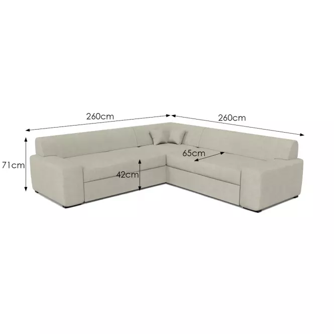 Rohová sedací souprava Minos U Maxi Glory 2,4