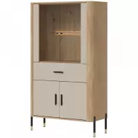 Vitrína Dante DT12 dub cremona/kašmír