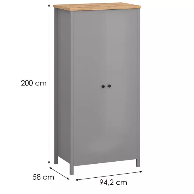 Skříň 2D Melini Gray F