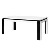 Stůl Linn 160 cm, bílá / černá 