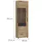 Vitrína Grano GRNV01L 1D dub viking/pvc dub viking/pvc šedý vesmír,2