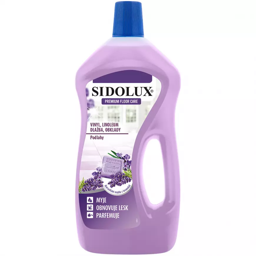 SIDOLUX Premium Floor Care Marseill Soap with Lavender vinyl a linoleum 750 ml