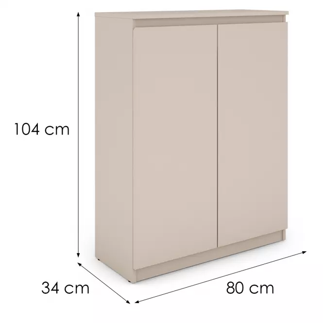 Komoda Hugo 80 2D kašmír