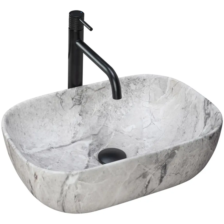 Umyvadlo na desku Livia Stone Matt 07RU+REA-U3800