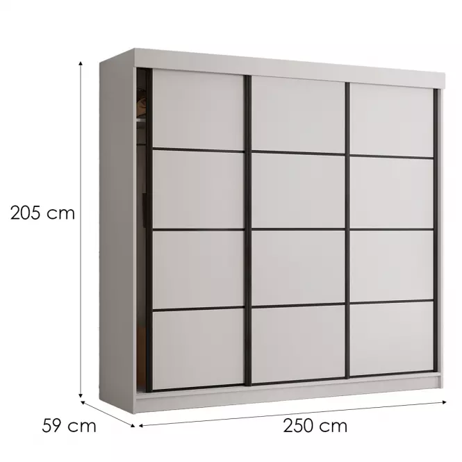 Šatní skříň Tanger 250 kašmír