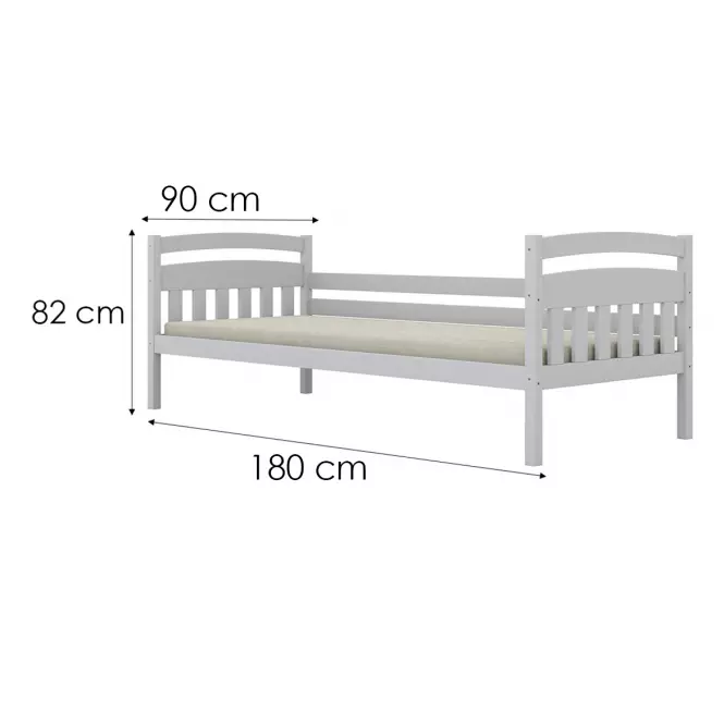 Postel Tosia standard 90x180 bílá,4