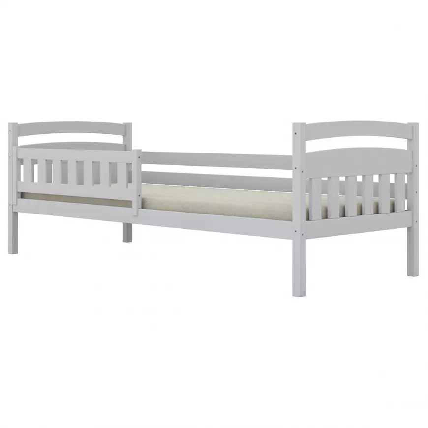 Postel Tosia standard + zábrana 80x200 bílá