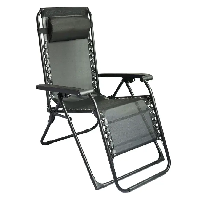 Zahradní lehátko Relax black