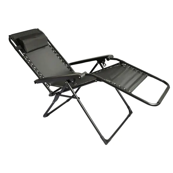 Zahradní lehátko Relax black