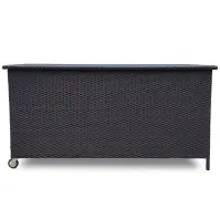 Zahradní úložný box Tejn technoratan 80x80x160 black