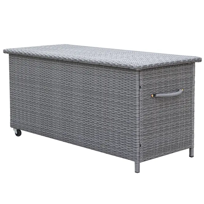 Zahradní úložný box Tejn technorata 55x64x136 grey