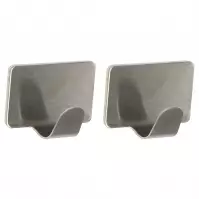 Háček kovový stříbro 2ks st0066a