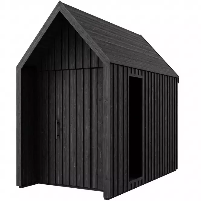 Zahradní domek Swedish Barn 1629 černý V2