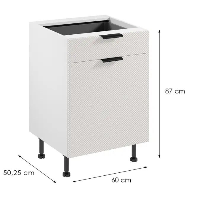 Korpus Luxeo K04-D60S1-AX bílý,2