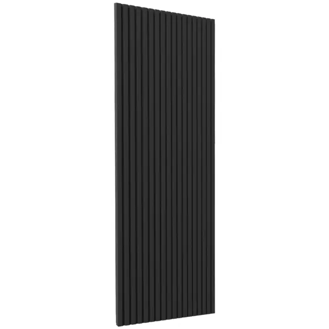 Kuchyňská dvířka Luxeo F14-G30(72) rýhované černá
