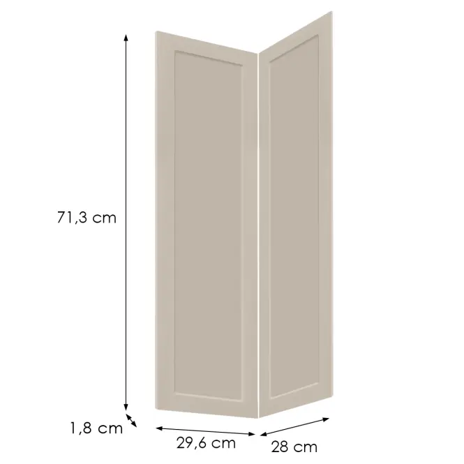 Kuchyňská dvířka Luxeo F15-G60N2(72) frame kašmír