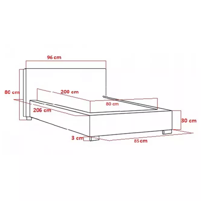 Postel Mila 80x200 Marcello 18303