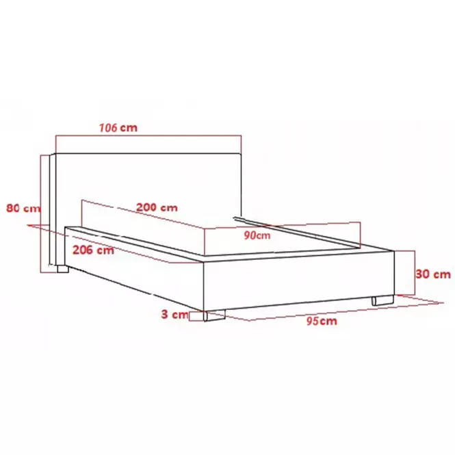 Postel Mila 90x200 Marcello 18313