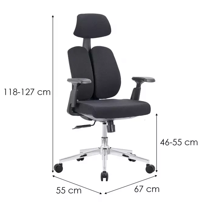 Otáčecí křeslo Nerik 13109 černá,2