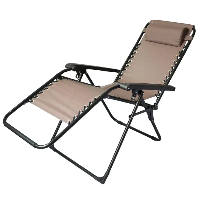 Zahradní lehátko Relax hnědý,2