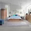 Postel s dřevěným rámem Cosmo C14 dub riviera,3