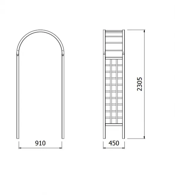 Pergola Róża 100x230x45