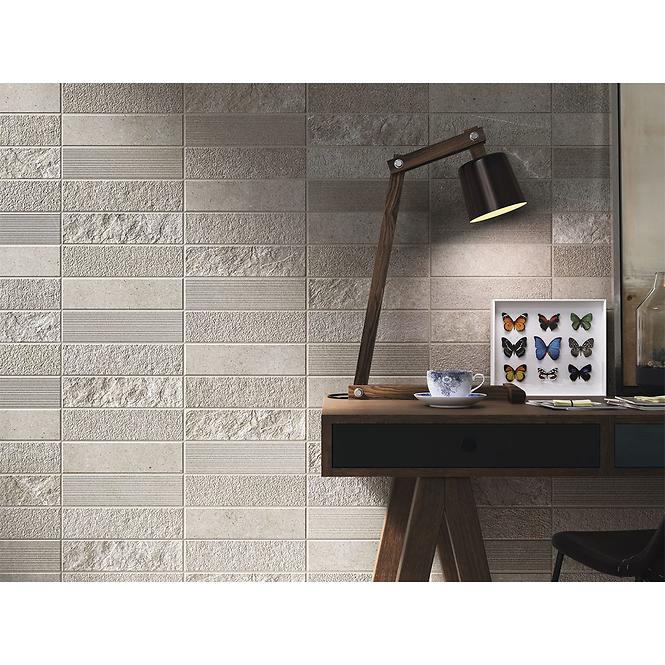 Nástěnný obklad Pierre taupe 40/120,4