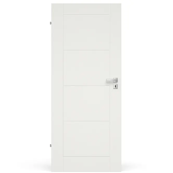 Interiérové dveře VIBE MAL 02 80L bílá RAL 9003
