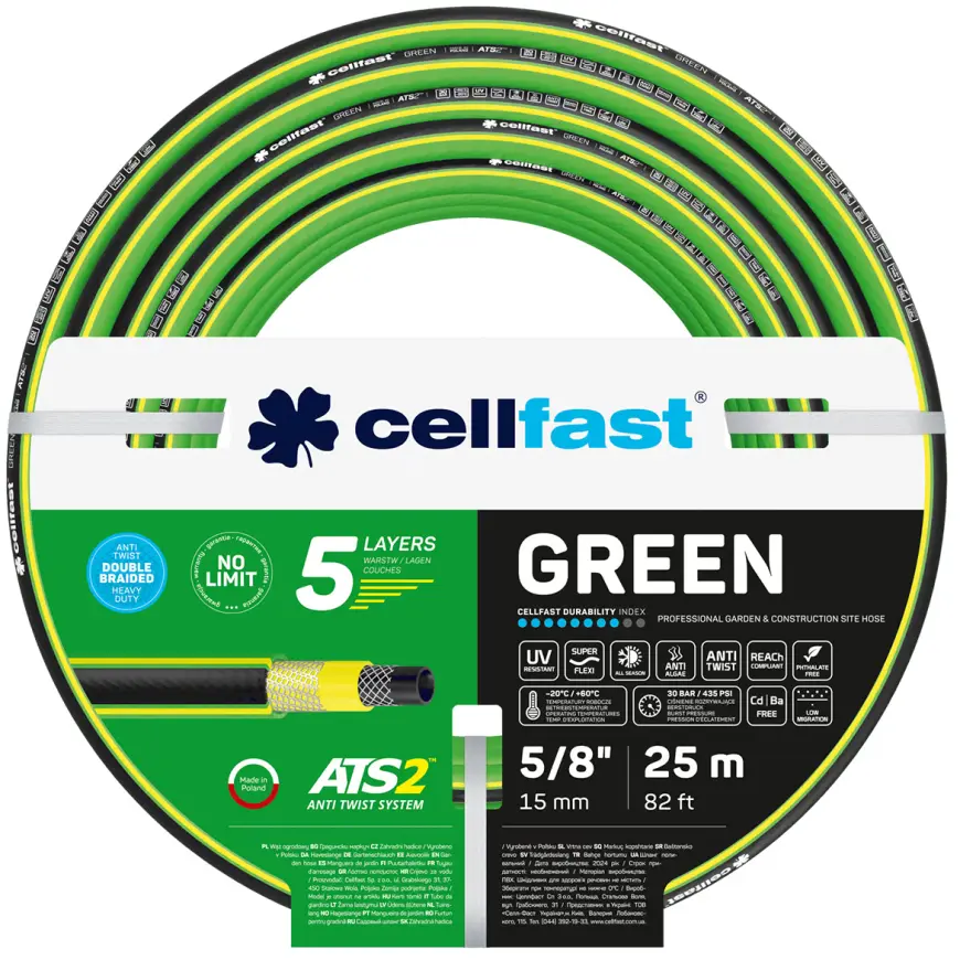 Zahradní hadice 5vrstvá Green ATS2 5/8" 25 m
