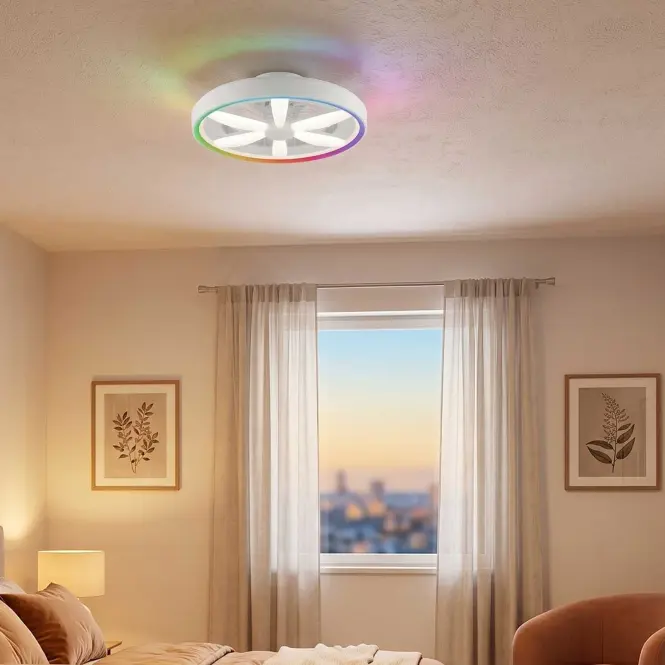 VENTILÁTOR SAVIR WHITE CCT+RGB 66935