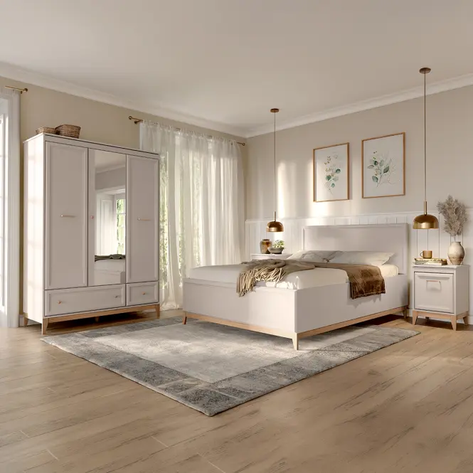 Psací stůl 14w Windsor kašmír/dub přírodní