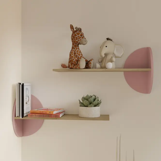 Komoda Lexi 9 cremona/makadamie/růžová,5