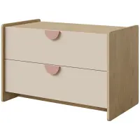 Komoda Lexi 11 cremona/makadamie/růžová