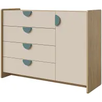 Komoda Lexi 9 cremona/makadamie/námořní