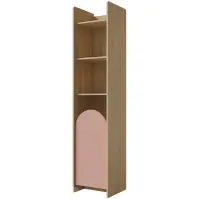 Regál Lexi 3L cremona/makadamie/růžová