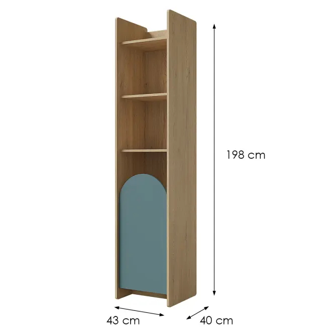 Regál Lexi 3L cremona/makadamie/námořní,2