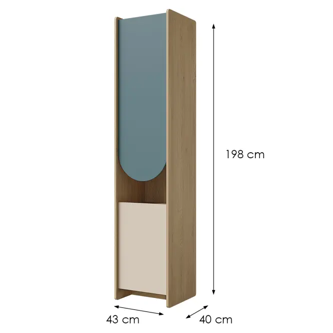 Regál Lexi 4L cremona/makadamie/námořní,2