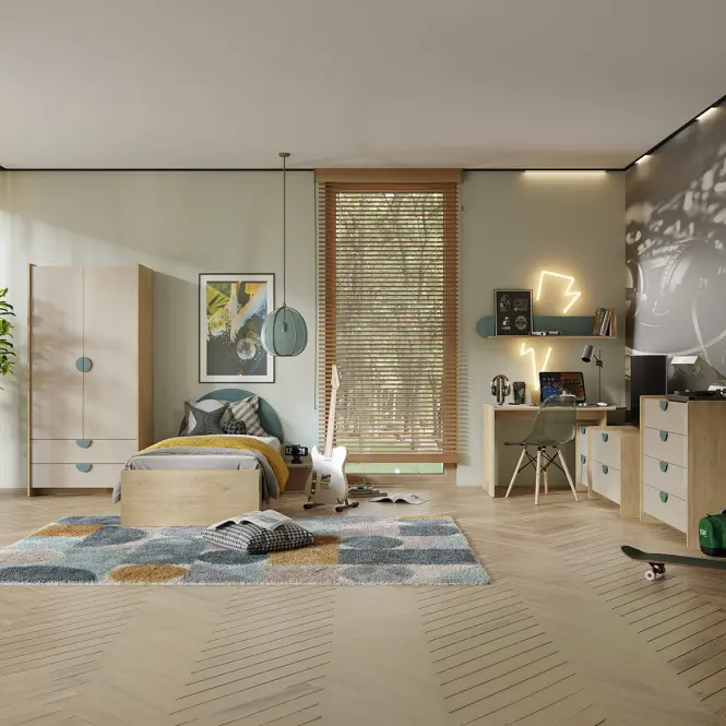 Regál Lexi 4L cremona/makadamie/námořní,6