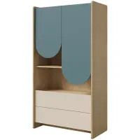 Regál Lexi 6 cremona/makadamie/námořní