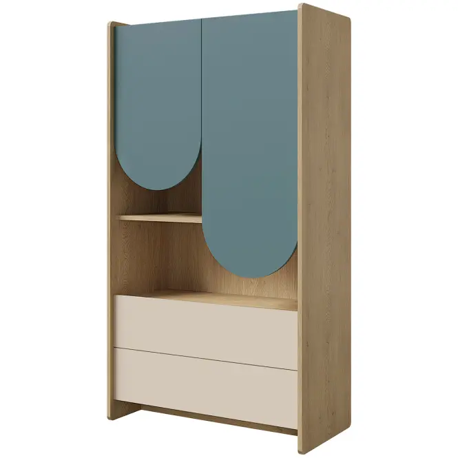 Regál Lexi 6 cremona/makadamie/námořní