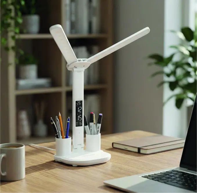 STOLNÍ LAMPA DALIS WHITE CCT 7W DIM USB LB1